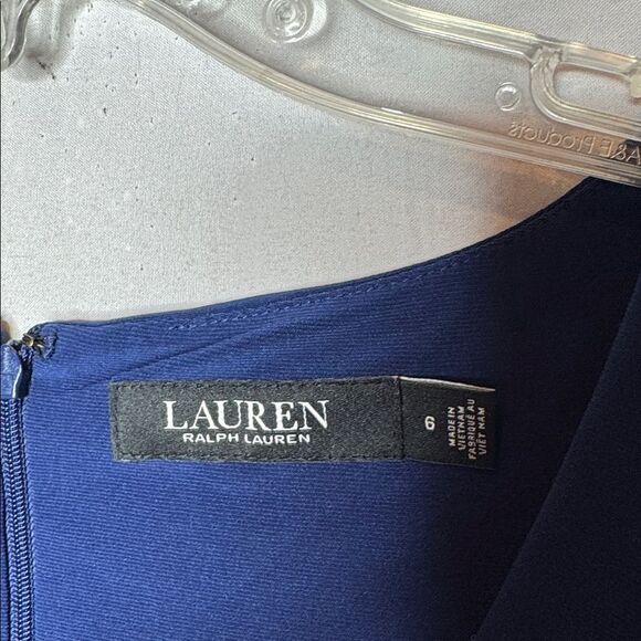 Ralph Lauren Black Label Ruffle Trim Jersey Gown. Size 6. - Picture 9 of 10